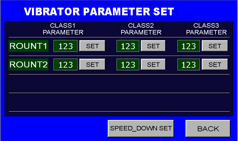 Vibration setting